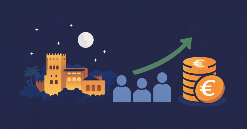 Alhambra Night Tour Attendance Revenue